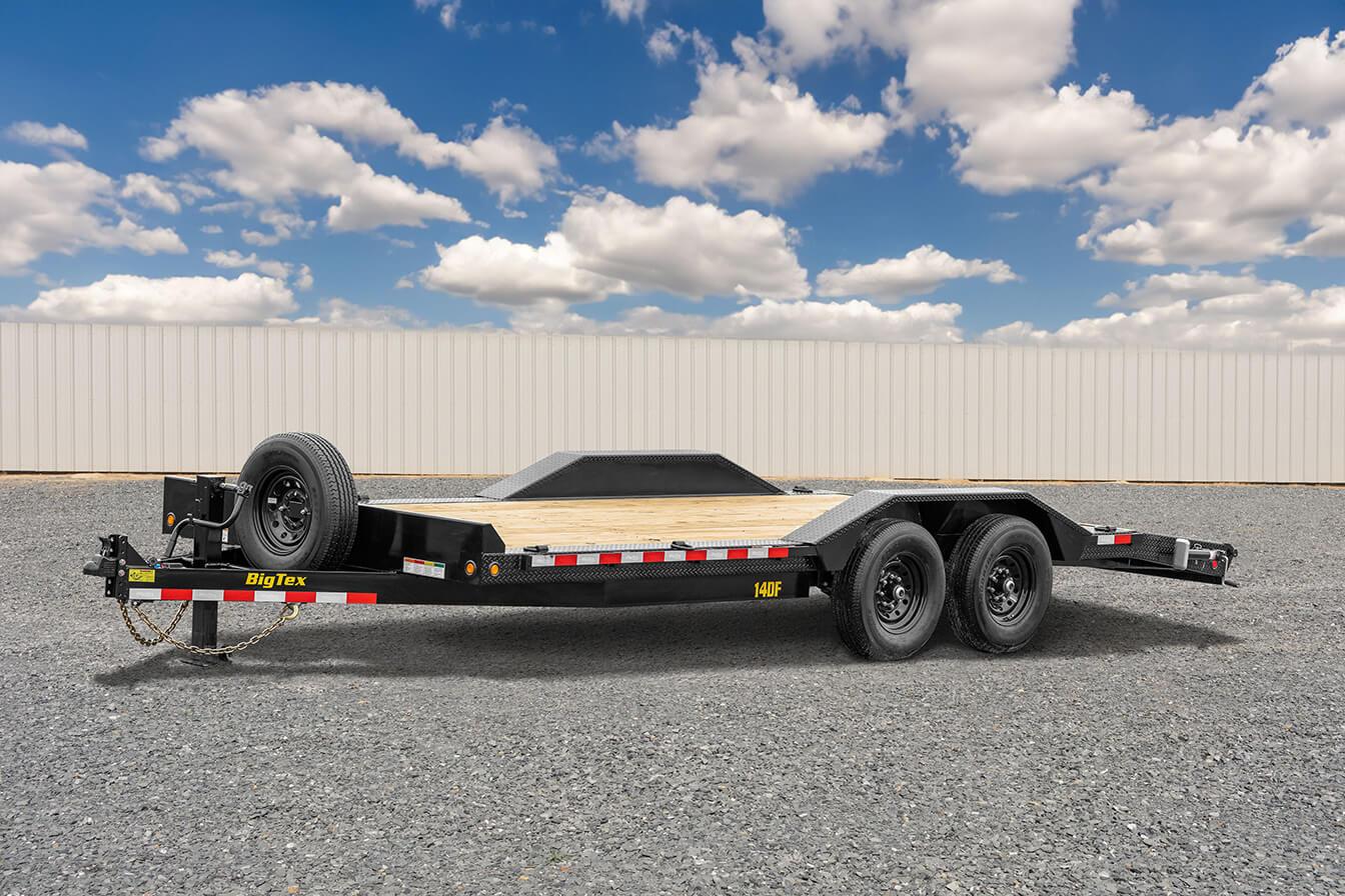 Big Tex 14DF 102″ x 22 Tandem Axle Equipment Trailer image 0