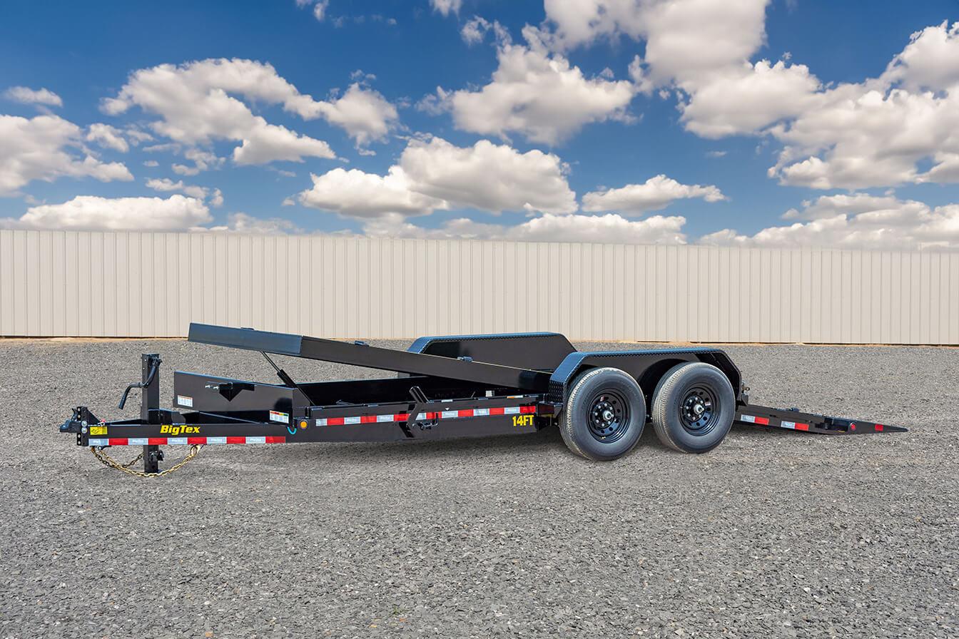 Big Tex 14FT 83″ x 16 Heavy Duty Full Tilt Bed Equipment Trailer image 4