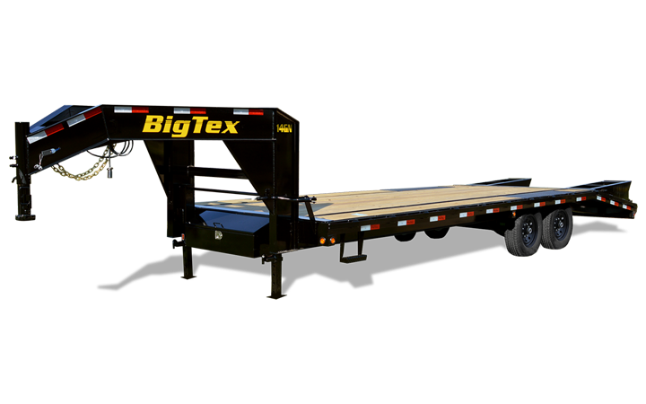 Big Tex 14GN 14,000#,TA,GN,(8 1/2 x 20 +5 Black,5DT with 2-MegaRamps
