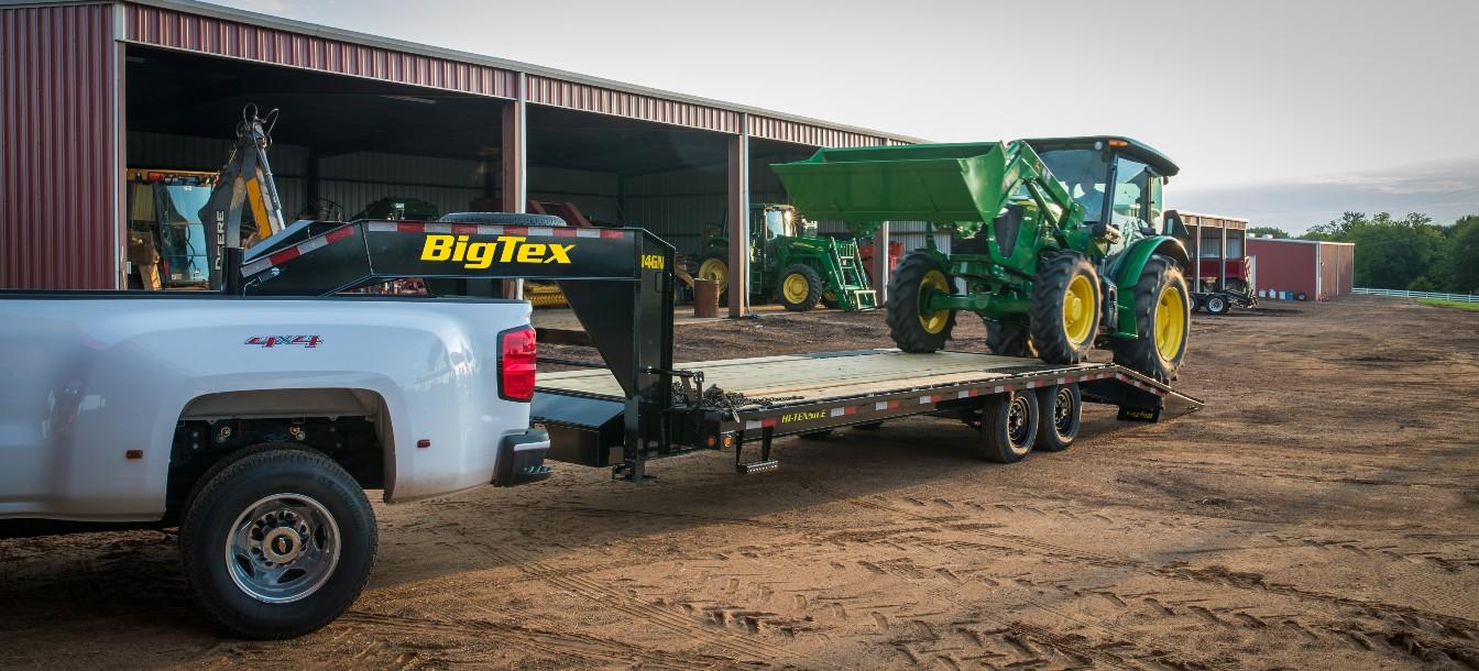 Big Tex 14GN 102″ x 25 + 5 Single Wheel Tandem Axle Gooseneck image 4