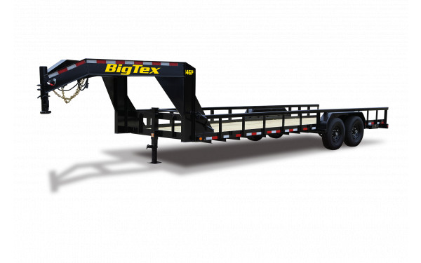 Big Tex 14GP 83″ x 20 HD Gooseneck Tandem Axle Pipe Top Lowboy image 0