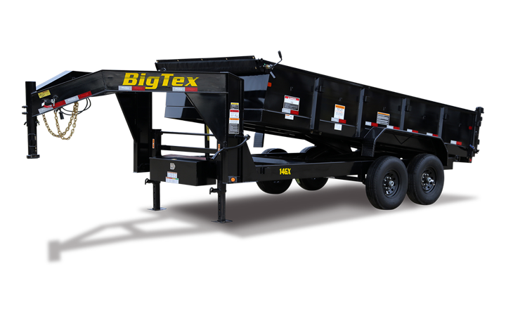 Big Tex 14GX 14K TAND GN DUMP 83"x14 6SIR, BLACK