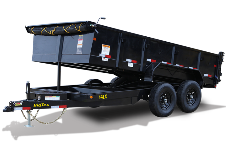 Big Tex 14LX 14K TANDEM LP BP DUMP 7X16 POWER UP & DN