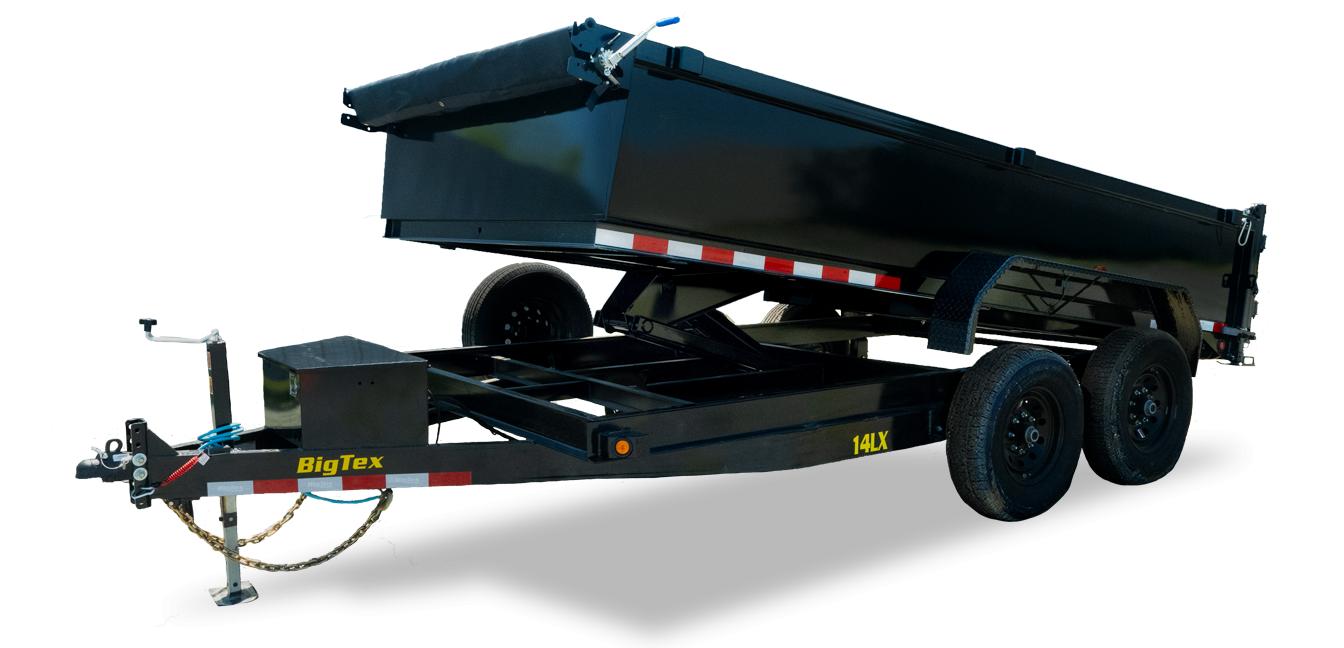 Big Tex 14LX, Dump, 83" x 14', 14K Big Tex Trailer World
