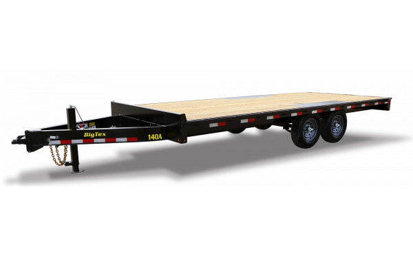 Big Tex 14OA 14K OVER/AXLE FLAT (8.6×20) 8″ FRAME BLACK image 0