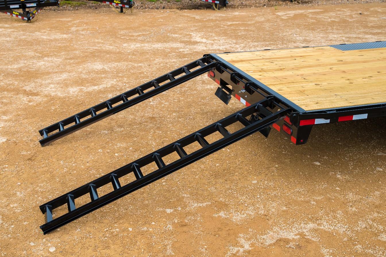 14OA – 20′ 14,000# GVWR DECKOVER TRAILER WITH 8′ SLIDE IN RAMPS image 8