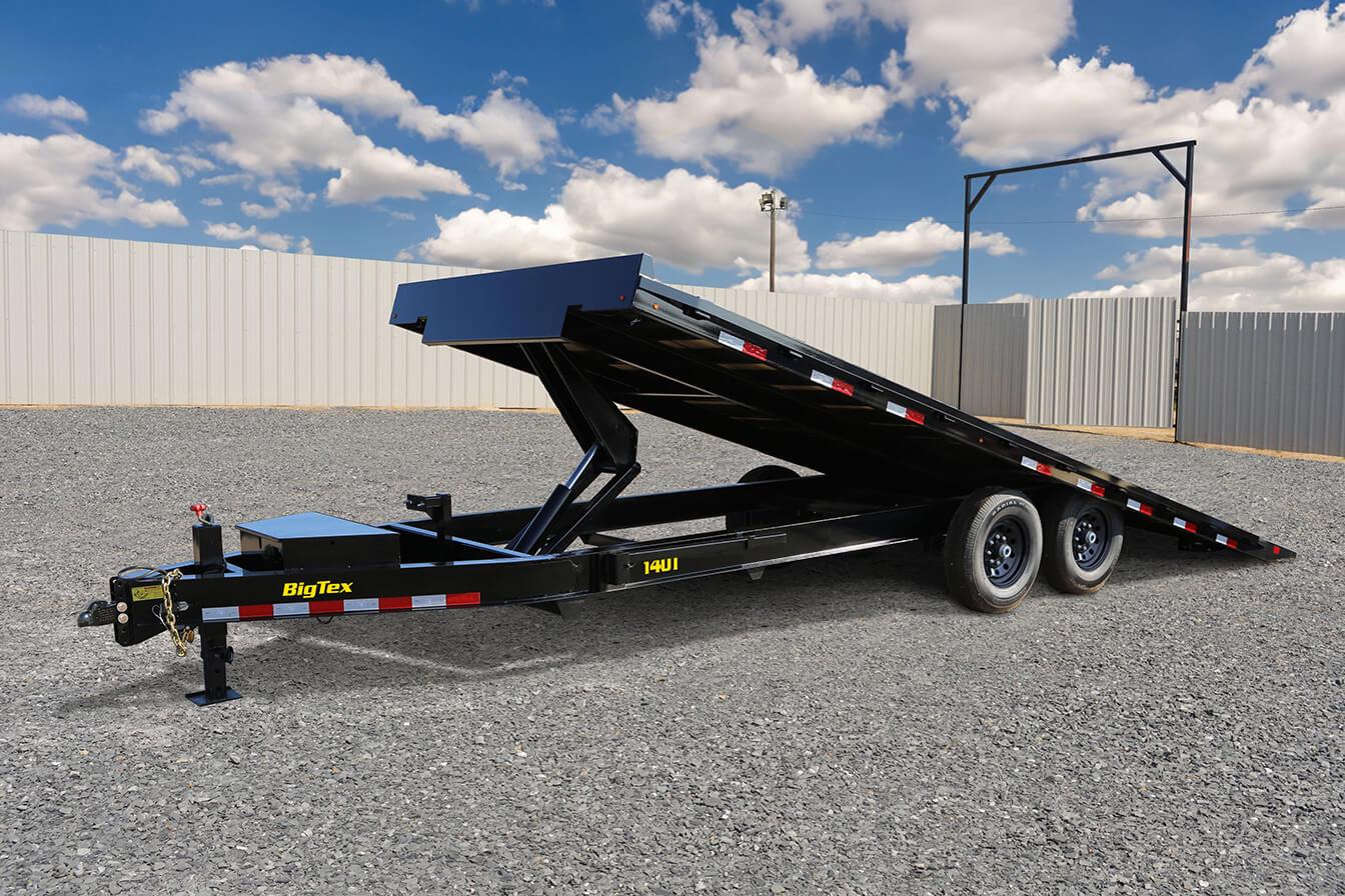 Big Tex 14OT 14K OVER/AXLE TILT (102″x 24) STD.W/2-ELECTRIC BRAKES image 0