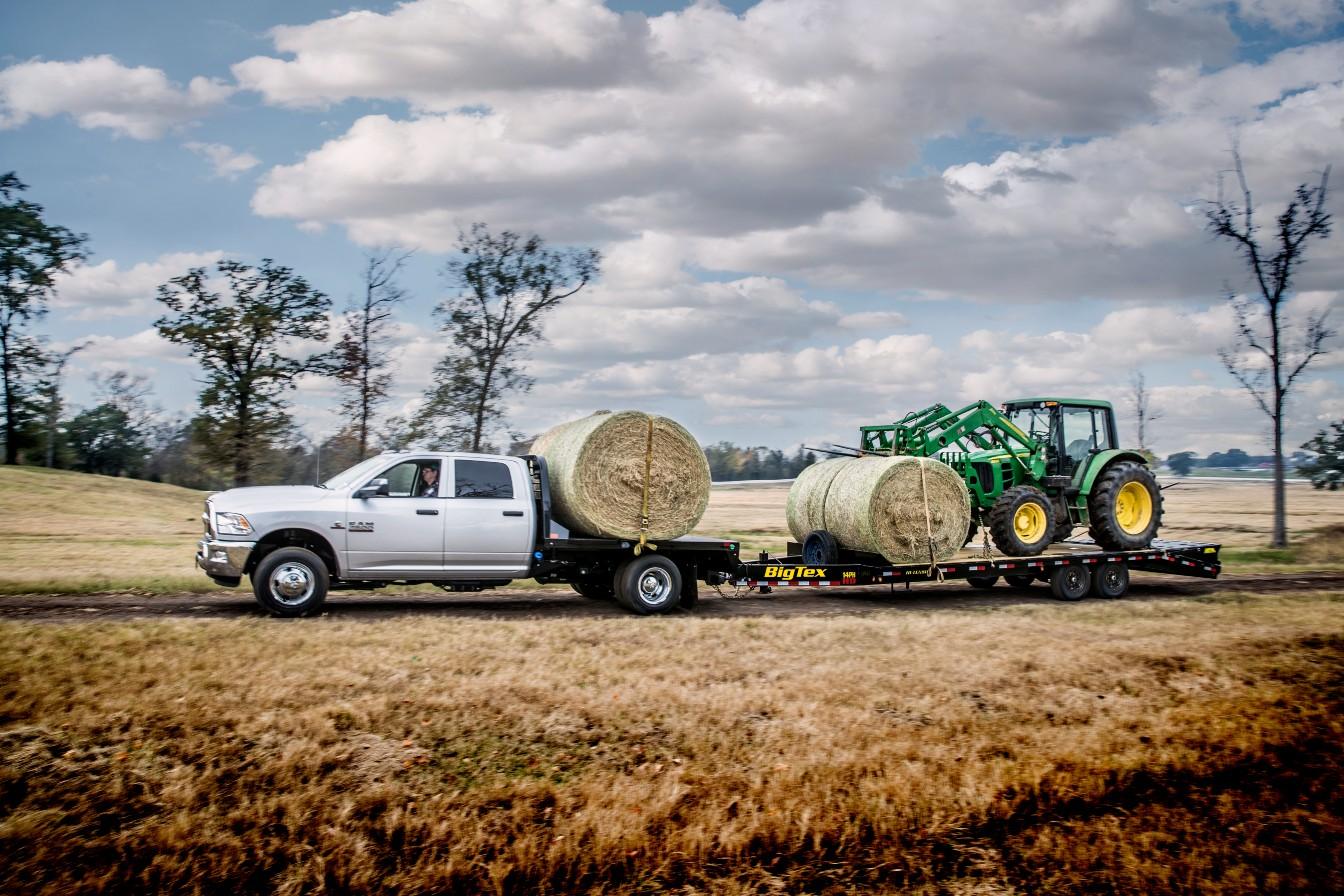 Big Tex 14PH-20BK+5MR (102″W x 20′ Deck with 5′ Mega Ramp, Single Wheel Tandem Axle Pintle, Electric Brakes on Both Axles and Spare Tire Mount) image 5