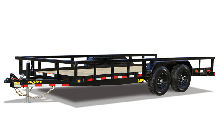 Heavy Duty Tandem Axle Pipe Top Utility Trailer