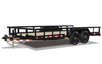 Big Tex 14PI 83" x 20 HD Tandem Axle Pipe Top Utility Trailer