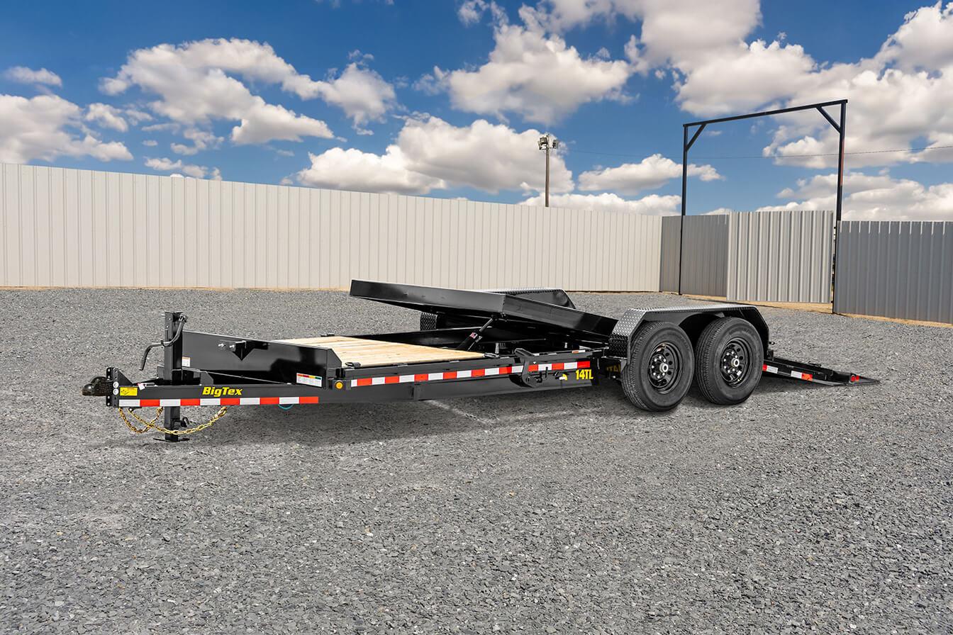 Big Tex 14TL 83″ x 20 (16 + 4) Heavy Duty Tilt Bed Trailer image 3