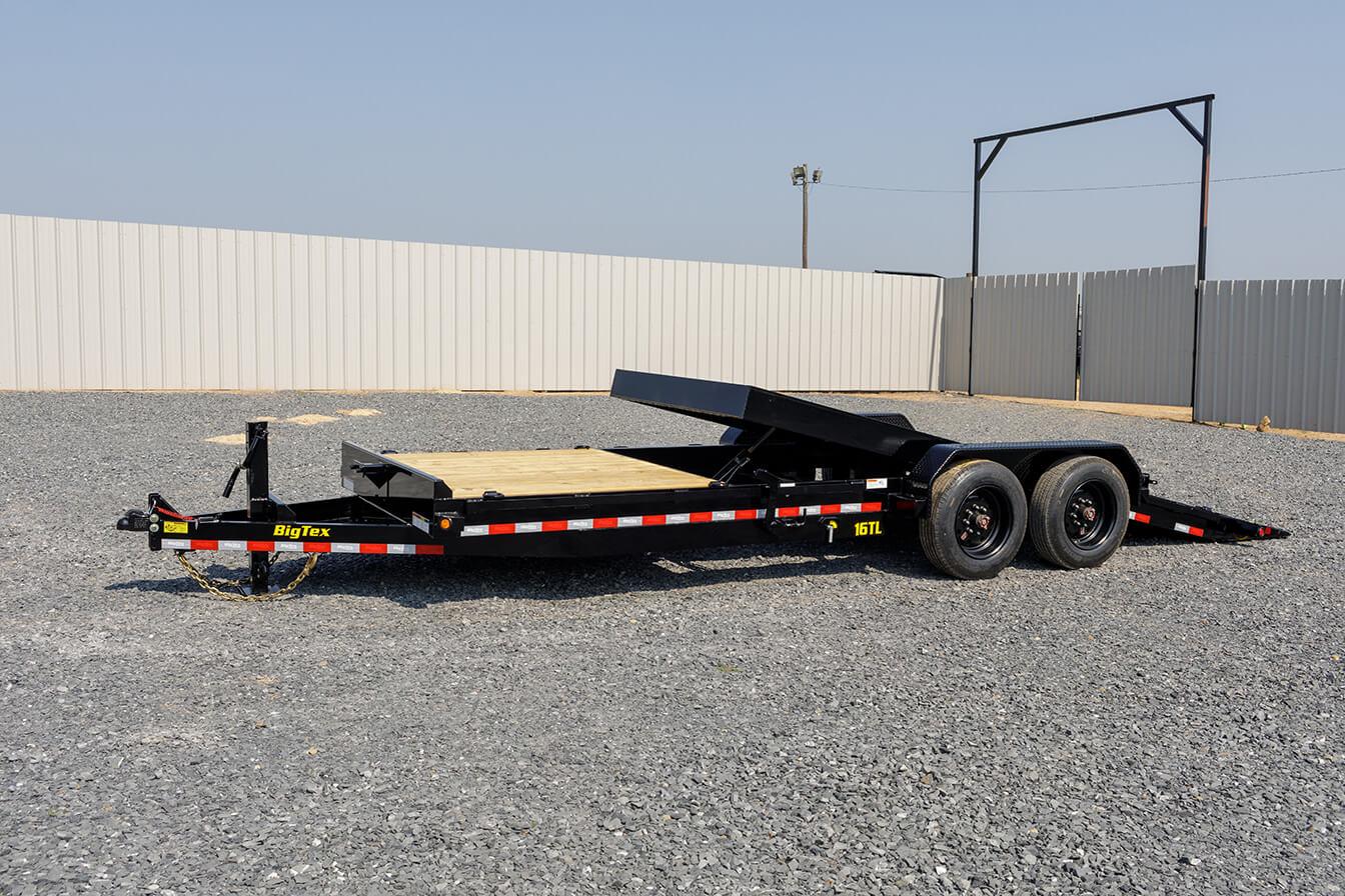 Big Tex 16TL 17,500# GVWR 83″ x 22 (16ft tilt + 6ft stationary) Super Duty Tilt Bed Trailer w/17.5″ Rims & 16 Ply Tires image 3