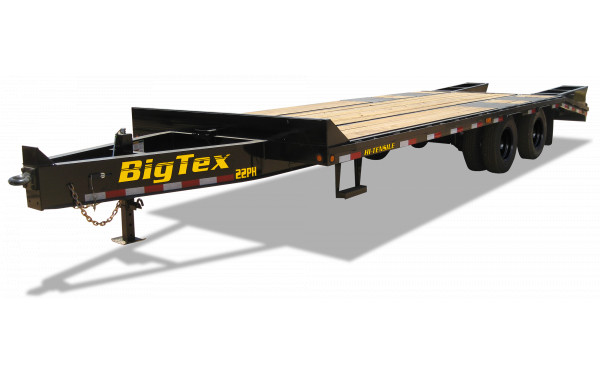 Big Tex 22PH 23.9K TAND-D PINTLE 102×20+5 DVT, MEGA RAMPS, Black image 0