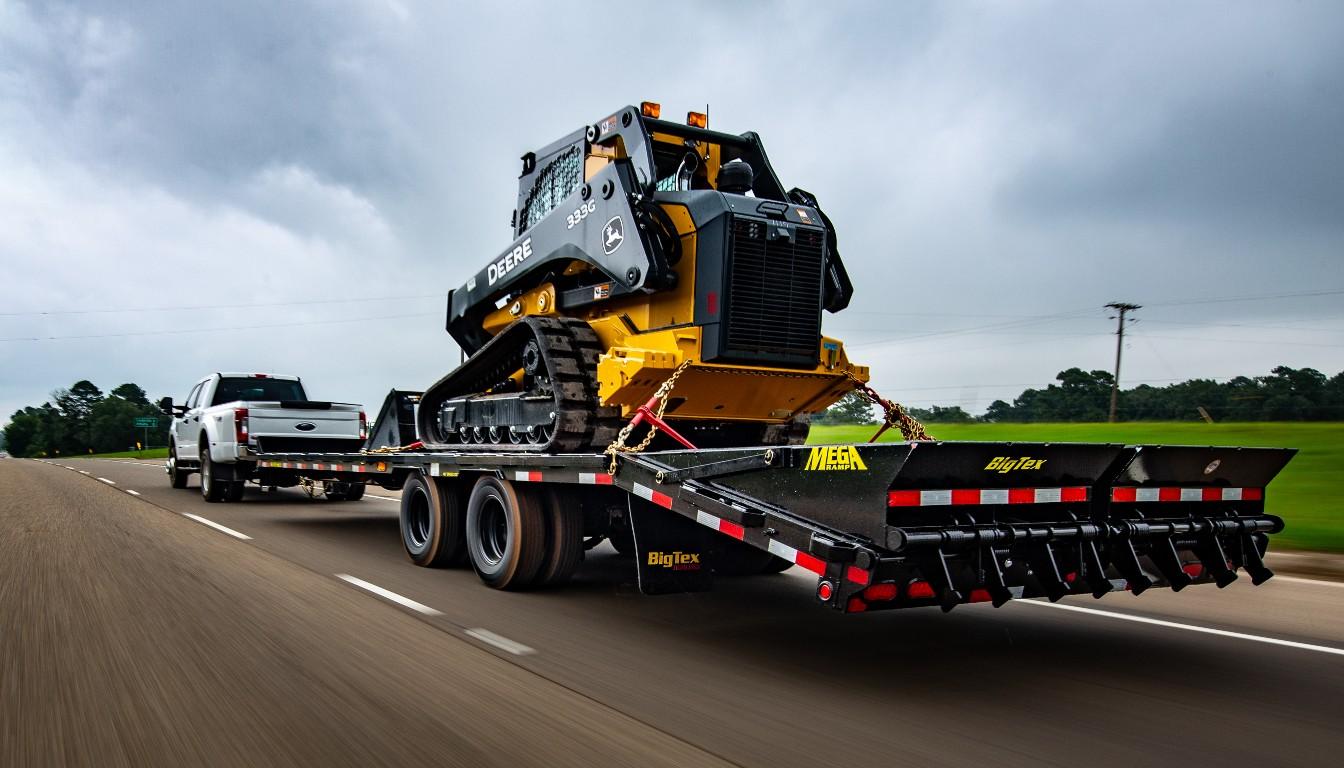 Big Tex 22PH 23.9K TAND-D PINTLE 102×25+5 DVT MEGA RAMPS, Black image 0