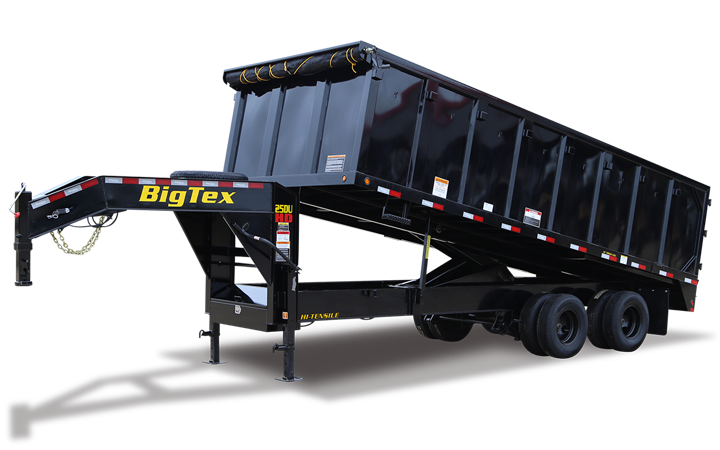 Big Tex 25DU 25,900#,TD,DU,(8X20) 4SIDES Black,8 Slide in Ramps
