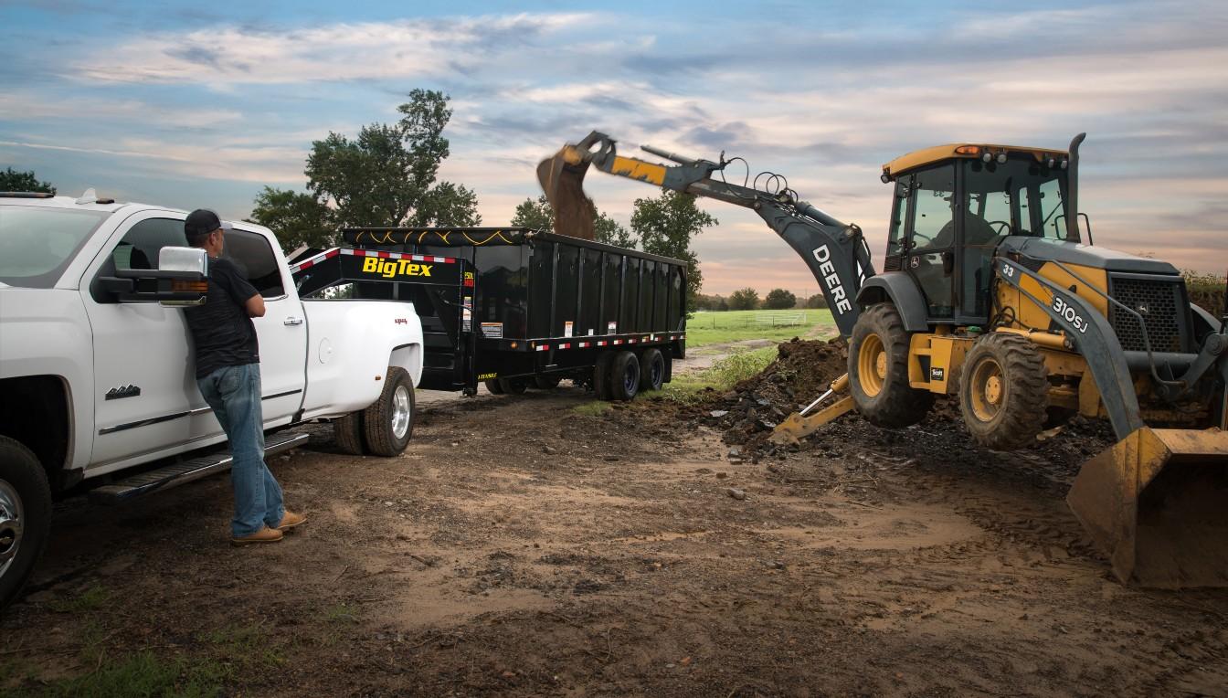 Big Tex 25DU 25,900#,TD,DU,(8X20) 4SIDES Black,8 Slide in Ramps, Spare Tire image 2