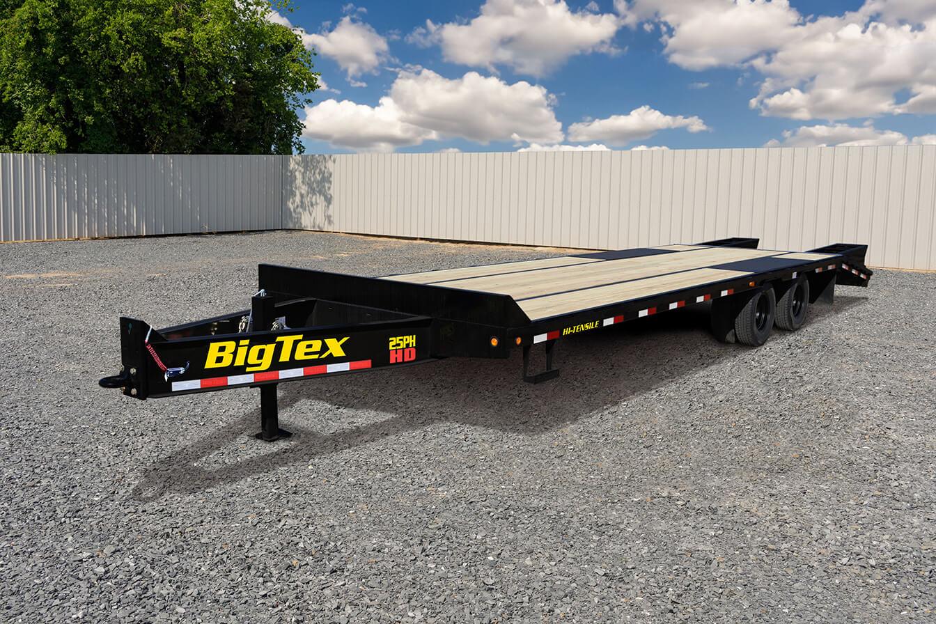 Big Tex 25PH Heavy Duty Tandem Dual Wheel Pintle 102’x25’ +5 w/ mega ramps #19157 image 1