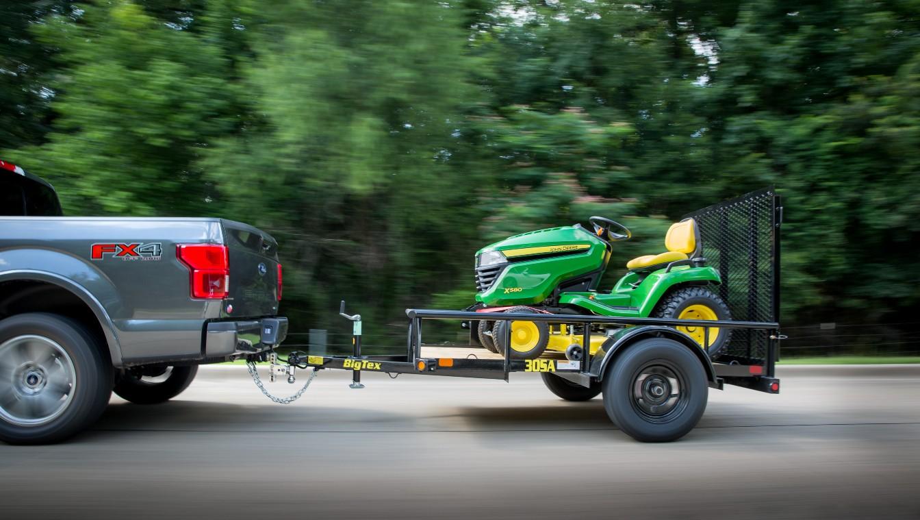 2023 Big Tex Single Axle Pipe Top Utility Trailer 60”x 8’ w/ a 4’ spring assisted ramp gate, spare tire mount. image 2