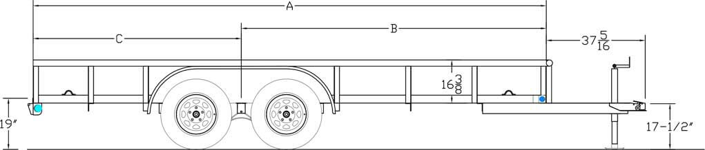 Economy Tandem Axle Pipe Top Trailer