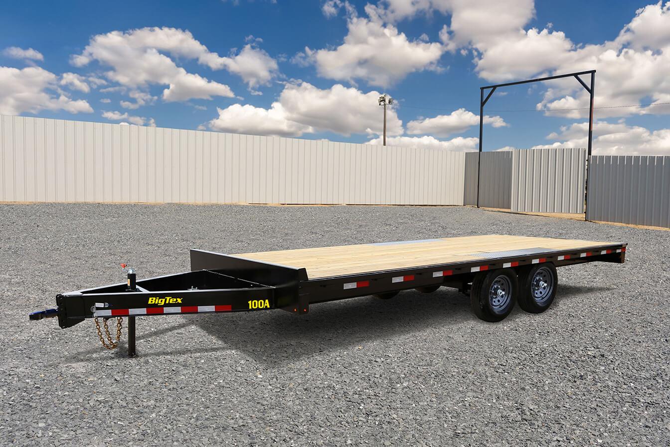 2022 Big Tex Deck Over Tandem Axle Equipment Trailer 102”x17′ +3’ Dove Tail image 2