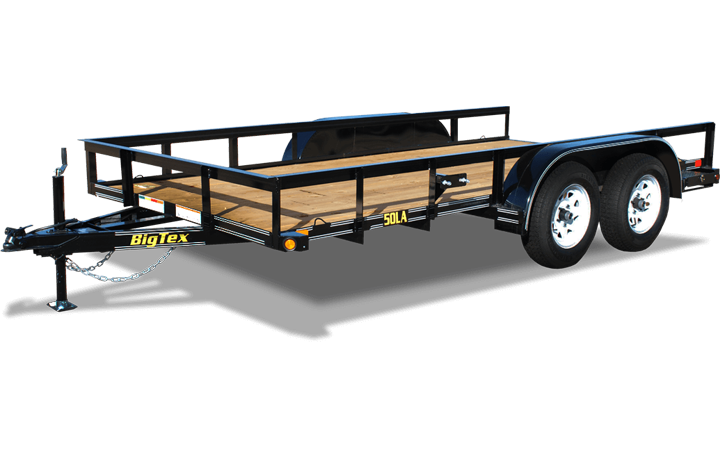 50LA-77" x 12 Tandem Axle Angle Iron Utility Trailer