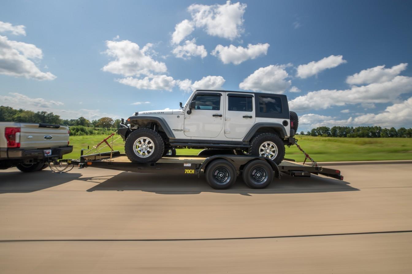 2022 Big Tex Tandem Axle Car Hauler 83”x 18’ w/ 4’ slide out ramps, spare tire mount, brakes. image 5