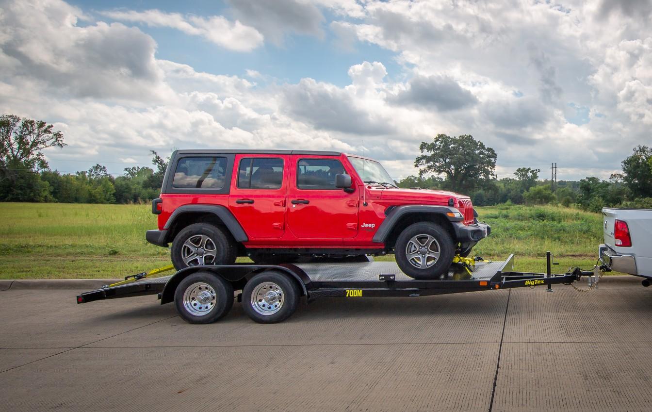 Big Tex 70DM 83″ x 18 Tandem Axle Premium Car Hauler image 1