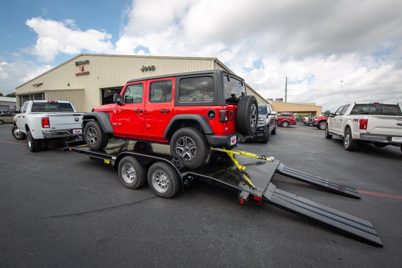 Big Tex 70DM 83″ x 18 Tandem Axle Premium Car Hauler image 1