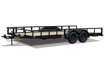 Big Tex 70PI-X 83" x 18 Tandem Axle Pipe Top Utility Trailer