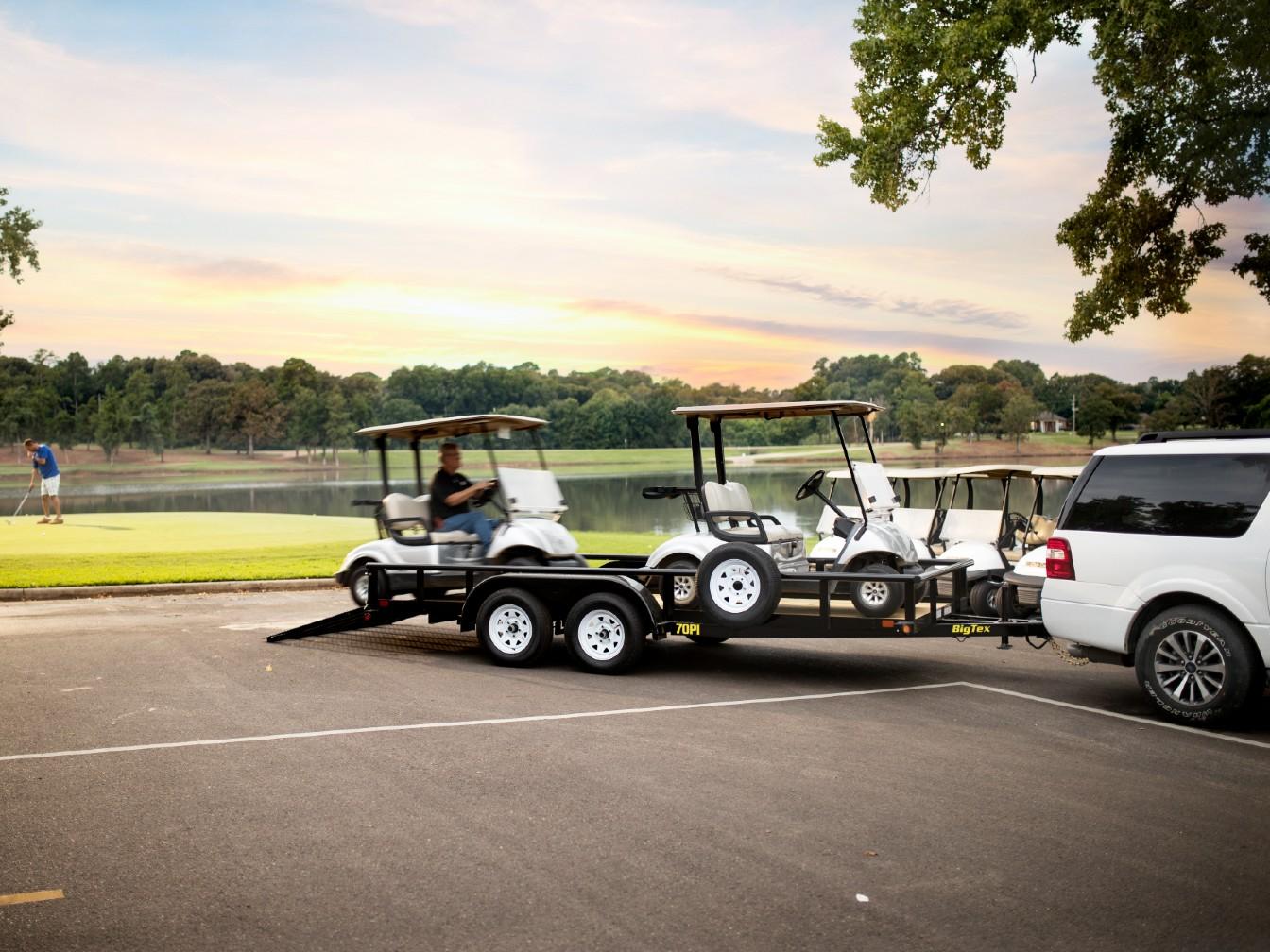 Big Tex 70PI 83″x18′ 7K Tandem Axle Utility Trailer w/ Slide-Out Ramps image 9