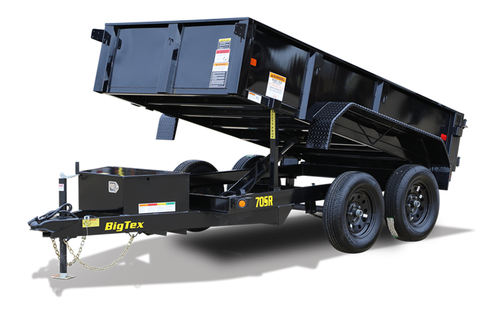 Big Tex 70SR 7K SINGLE RAM LP DUMP(5x10 TANDEM AXLE, DBL DOORS