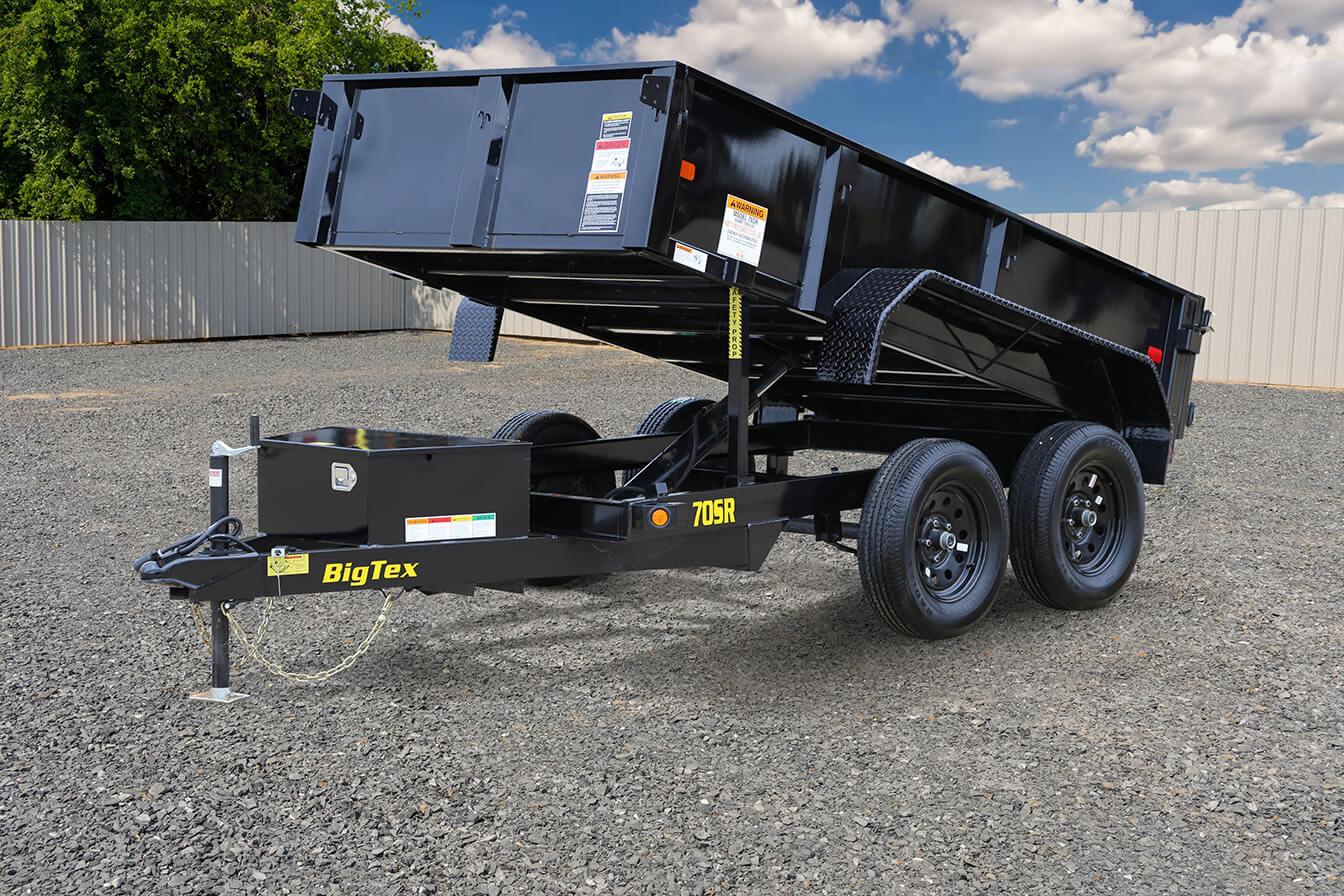 Big Tex 5’x10′ Single Ram Dump Trailer 7,000# GVWR 70SR-10-5WDD image 0