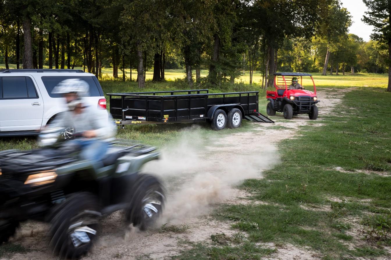 2024 Big Tex 70TV – 83″ x 16′ Tandem Axle Landscape Trailer w/ 4′ spring assisted ramp gate, spare tire mount, brakes image 3