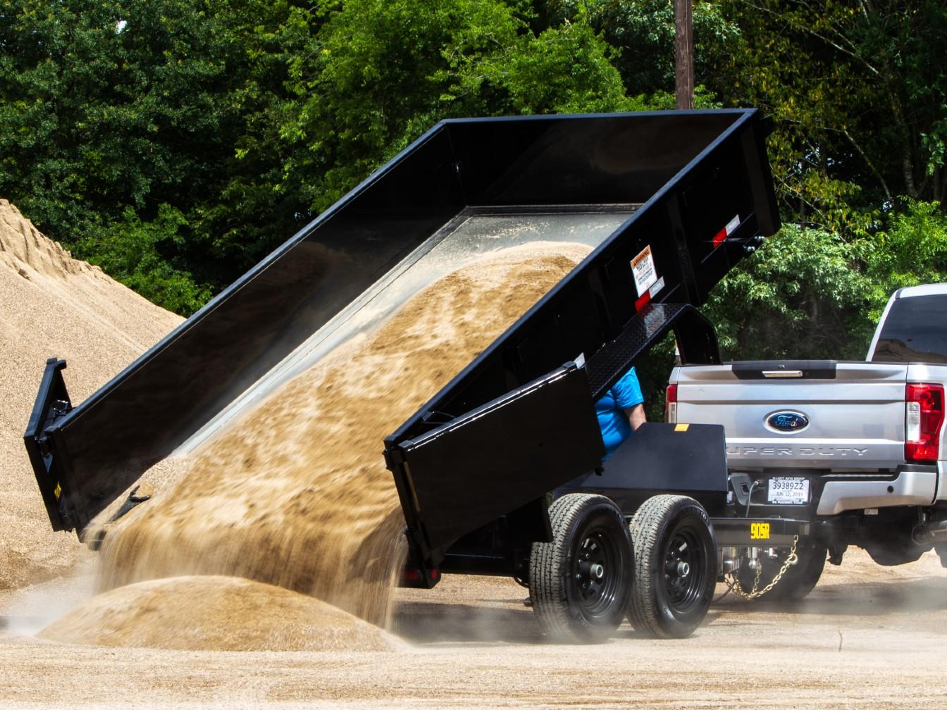 Big Tex 90SR 6’x10′ 10K GVWR Single Ram Dump Trailer image 6