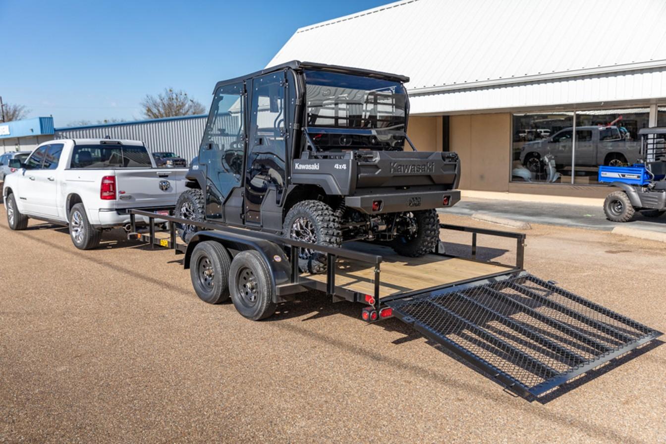 2024 Big Tex Tandem Axle Pipe Top Utility Trailer 77”x 16’ w/4’ Dual Spring Assisted Gate, Spare Tire Mount, Brakes image 7