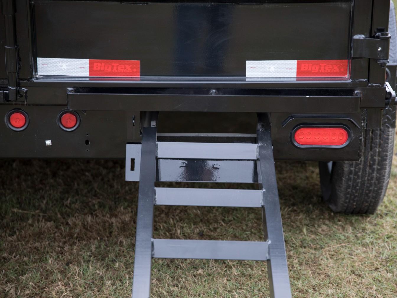 2022 Big Tex Pro Series Tandem Axle Single Ram Dump Trailer 83”x 12’ w/ combo gate, spare tire mount, 6’ slide in ramps. image 7