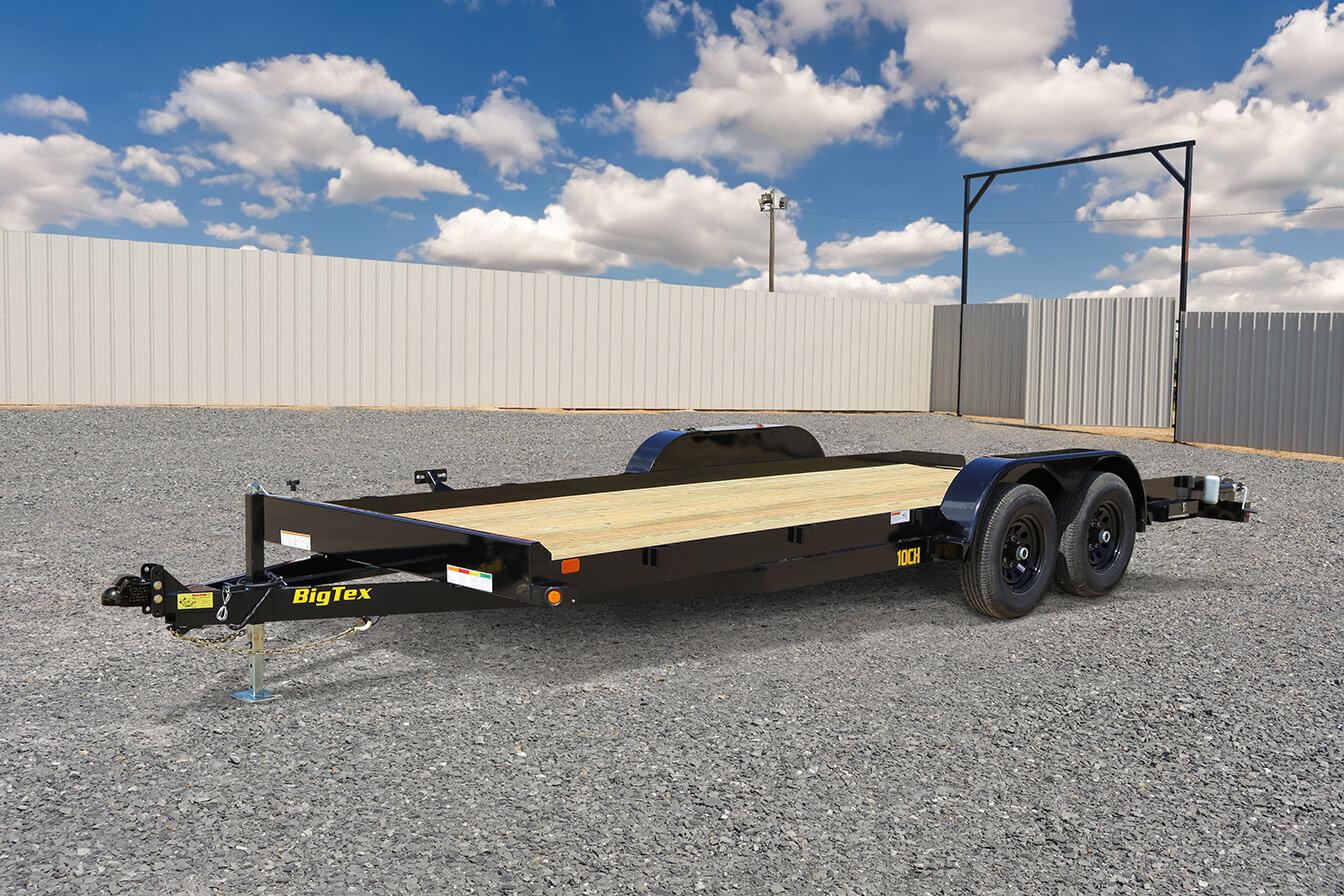 10CH 10,000# GVWR 18′ car hauler! Ramps are included for your heavier duty loads! image 3