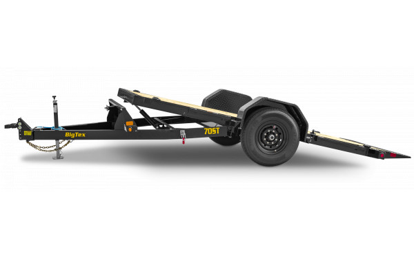 Big Tex 70ST 7K SINGLE AXLE TILT  (81″x16) BLACK image 0