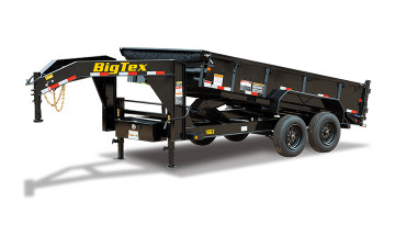 Big Tex 16GX 17.5K TAND GN DUMP 83"x14 4SIDES, 6SIR, BLACK