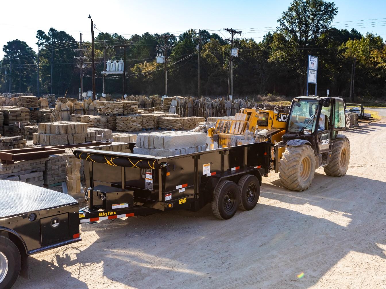 2024 Big Tex Pro Series Tandem Axle Single Ram Dump Trailer 83”x 12” w/ combo gate, spare tire mount, 6’ slide in ramps. image 2