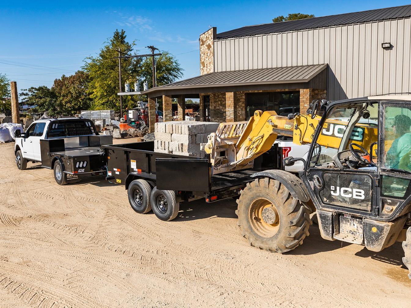 2024 Big Tex Pro Series Tandem Axle Single Ram Dump Trailer 83”x 12” w/ combo gate, spare tire mount, 6’ slide in ramps. image 3