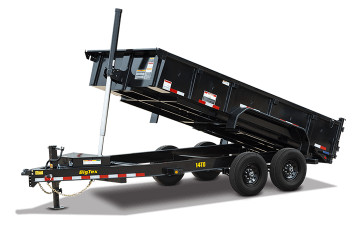 Big Tex 14TD 14K HD TELESCOPIC DUMP 83"x14 6SIR, Black