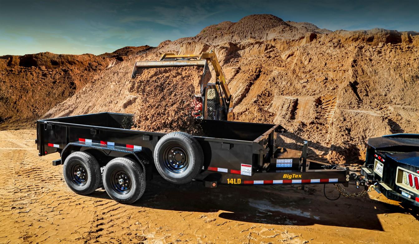 Big Tex 14TD 83″x14′ 14K GVWR HD Telescoping Ram Dump Trailer image 7