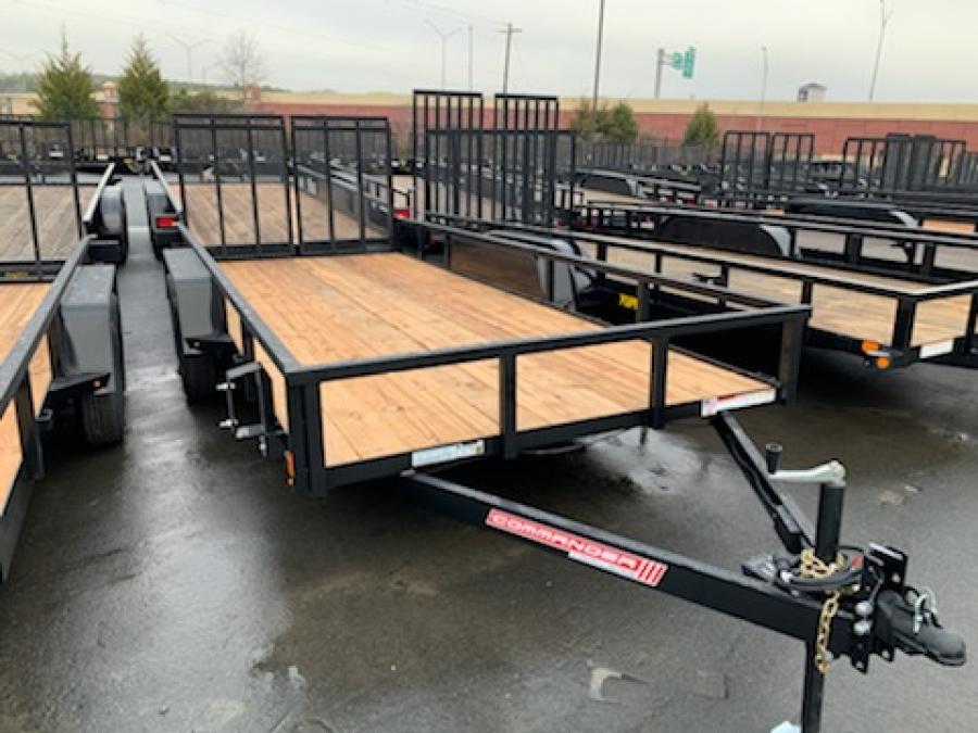 2022 BRI-MAR LANDSCAPE TRAILER – 7X18 – SPLIT GATE WITH 7K GVWR, CARRY CAPAPCITY OF 4,950#s, LEDs AND A FRONT TOOLBOX image 0