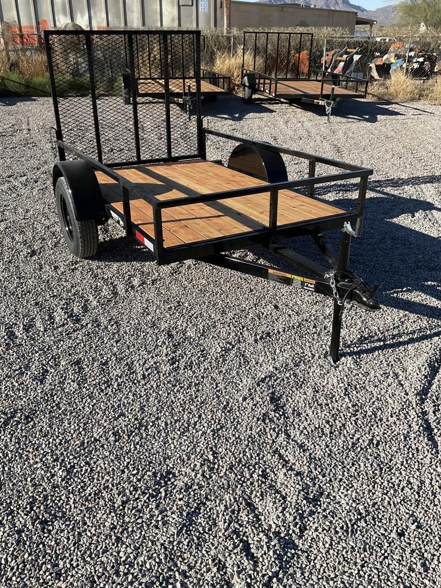 WORK HORSE 3K 5X8 SINGLE AXLE UTILITY TRAILER VALUE image 0