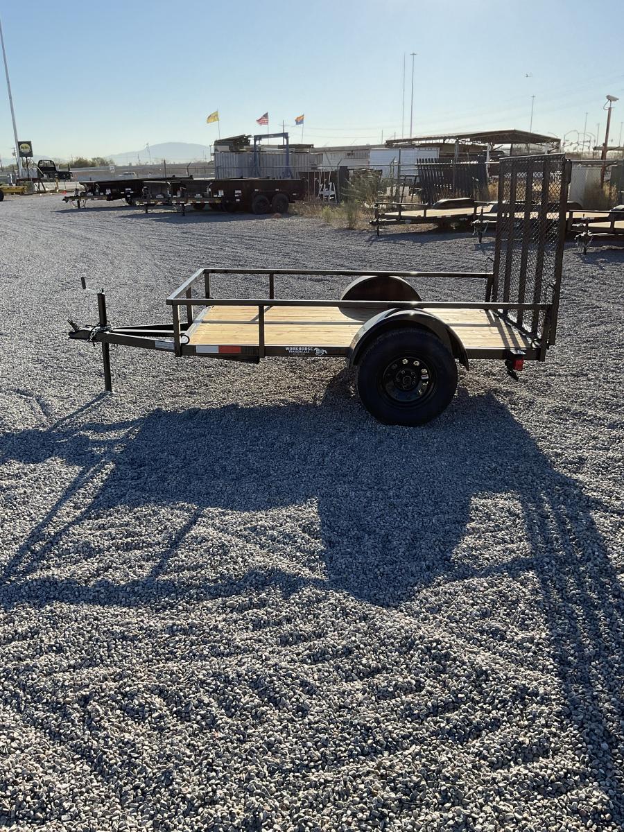 WORK HORSE 3K 5X8 SINGLE AXLE UTILITY TRAILER VALUE image 1
