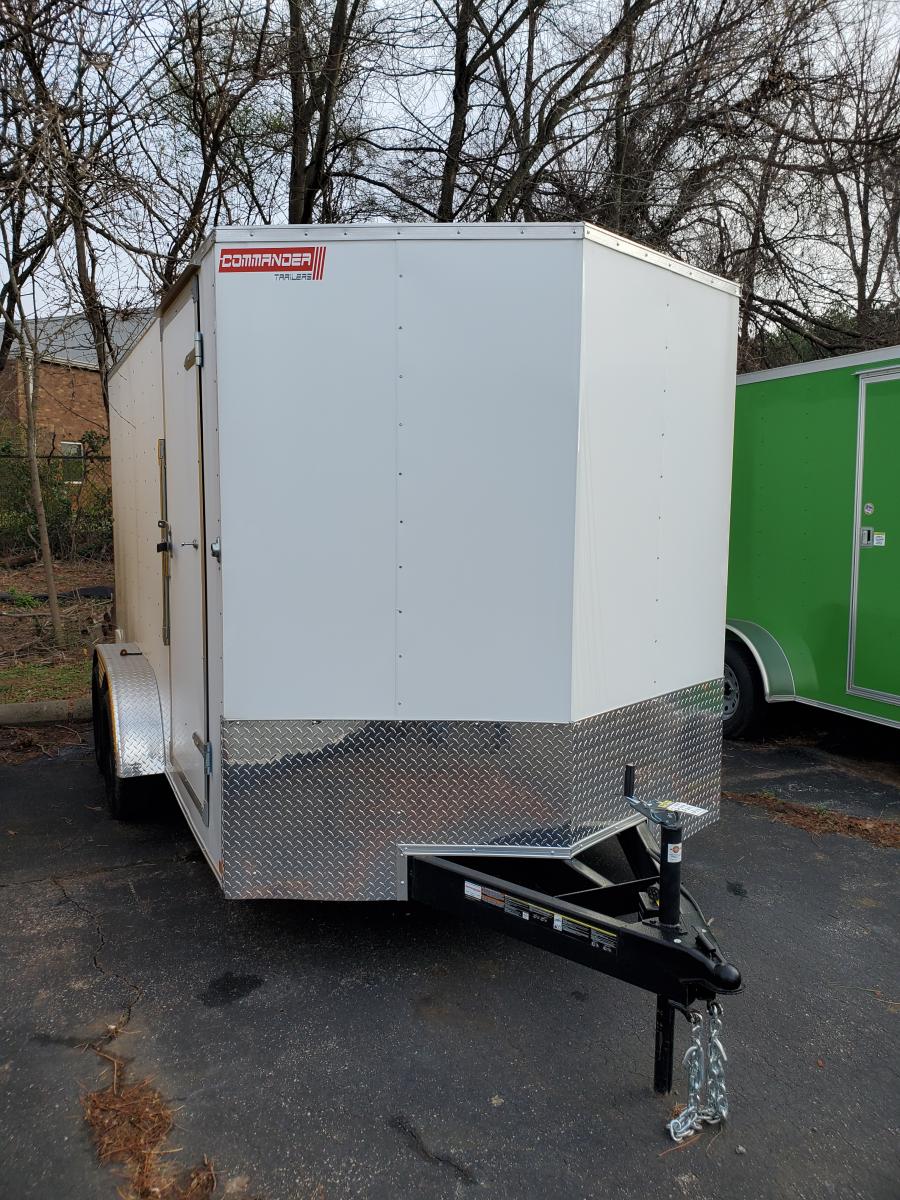 WOW7 7X14 TA ENLCOSED V NOSE BY WOW CARGO image 0