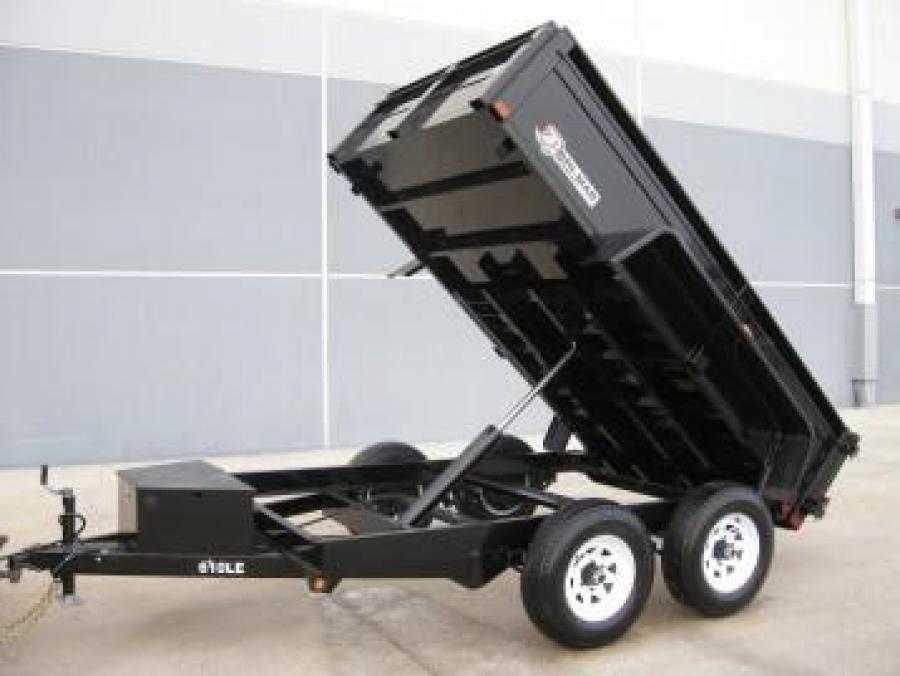 7K COMM. DUMP 6X10 BLACK 2′ Sides, One Piece tailgate, image 0