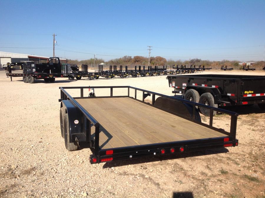 Big Tex 70PI-X 83″ x 18 Tandem Axle Pipe Top Utility Trailer image 1