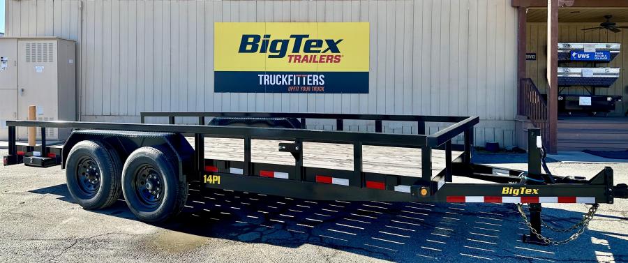 Big Tex 14PI 83″ x 18 HD Tandem Axle Pipe Top Utility Trailer image 0